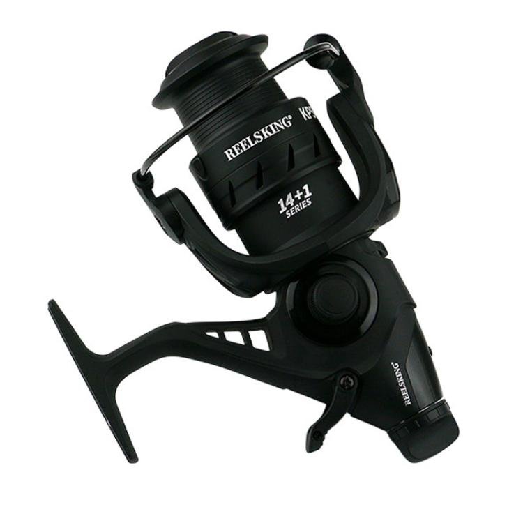 YUMOSHI KP5000 Dual Brake Fishing Reel Metal Shallow Spool & Zero-Gap Design for Long Casting - British D'sire