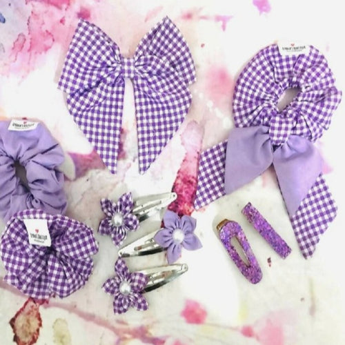 Leyana's Boutique 10 pcs Assorted Hair Styling Set Hair Design Styling Accessories for School Girls