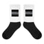 Astonix BLACK AND GRAY FLAG" PRINTED SOCKS BY ASTONIX CLOTHING - Women's Socks - British D'sire
