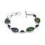 Beautiful Azurite Malachite Sterling Silver Bracelet accented with Iolite Gems - Bracelets & Bangles - British D'sire