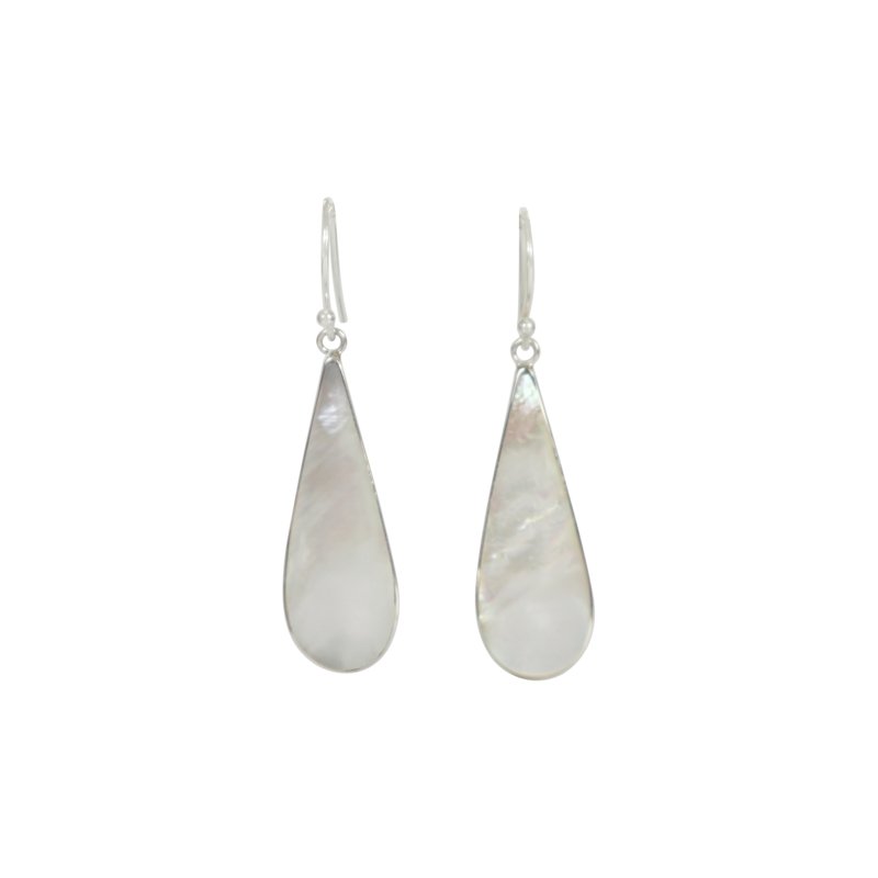 Classically beautiful teardrop earrings with sterling silver - Earrings - British D'sire