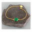 Clover 24K Gold Plated Emerald Curb Bracelet | Gold Bracelet | Gift Idea | Emerald Bracelet | Gift Jewelry | Gold Woman Jewelry - Bracelet - British D'sire
