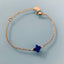 Clover bracelet | Lucky 4 Leaf Clover Bracelet and Gold Heishi Beads | Golden Bracelet | Stone Bracelet | Gift Jewelry - Bracelet - British D'sire
