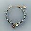 Clover Lapis Lazuli and Wind Rose Bracelet | Woman Curb Bracelet Magic Natural Stones and 24K Gold Plated Heishi Beads | Golden Bracelet - Bracelet - British D'sire