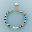 Clover Phosphorescent Star Bracelet With Pearls | Women's Gourmet Bracelet | Magical Natural Stones and 24k Gold Plated Heishi Pearls Golden Bracelet - Bracelet - British D'sire