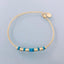 Clover Stone Bracelet | Natural Turquoise Stone Bracelet and Gold Heishi Pearls | Golden Bracelet | Stone Bracelet | Gift Jewelry - Bracelet - British D'sire