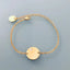 Clover Women's Curb Bracelet with Medal and Zirconium | Gold Bracelet | Zircon Bracelet | Gift Jewelry | Gold Women's Jewelry Christmas Gift - Bracelet - British D'sire