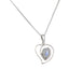 Elegant heart-like pendant hugging a range of beautiful stones - Necklaces & Pendants - British D'sire