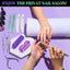 FANDAMEI 12 Pcs Nail Files Set, Nail Buffer Blocks with Cuticle Remover- Cuticle Nippers Cuticle Pusher, Nail File and Buffer Set for Manicure & Pedicure Tools, 100/180 Nail Files for Natural Nails - British D'sire