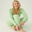 Form & Grace Seamless Ribbed Leggings With Contrast Zip Pistachio - Gym Leggings - British D'sire