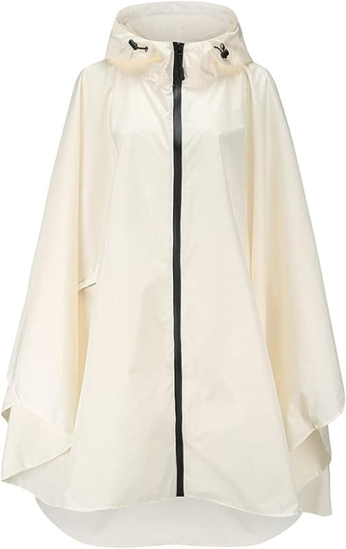 Freiesoldaten Women Waterproof Rain Poncho Stylish Reusable Lightweight Outdoor Raincoats Rain Jacket with Hood - British D'sire