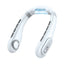 J18 Cooling Hanging Neck Fan Portable Bladeless Digital Display Fan(White) - Neck Fan - British D'sire