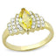 Jewellery Kingdom 1CT Cubic Zirconia Yellow Steel Dress Pretty 18KT Ladies Citrine Marquise Ring (Gold) - Jewelry Rings - British D'sire