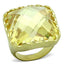 Jewellery Kingdom Big Cocktail Statement Sparkling Ladies Citrine Ring (Gold Yellow) - Rings - British D'sire