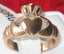 Jewellery Kingdom Claddagh Irish No Stone Rose Ladies Gold Ring - Jewelry Rings - British D'sire
