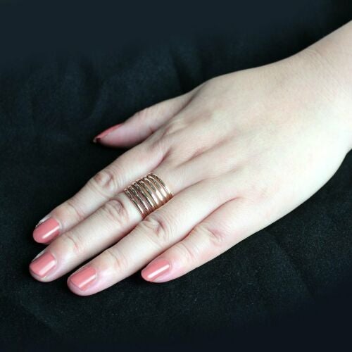 Jewellery Kingdom Comfort 14KT Wide Dome Open Stamped Ladies Ring Band (Rose Gold) - Rings - British D'sire