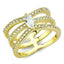 Jewellery Kingdom Cubic Zirconia 18kt Ladies Pave Clear 1CT Band Realistic Steel Gold Marquise Ring - Jewelry Rings - British D'sire