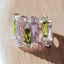 Jewellery Kingdom Cubic Zirconia Designer Multi Coloured Sterling Silver Kora Cocktail Ring - Jewelry Rings - British D'sire