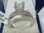 Jewellery Kingdom Cubic Zirconia Rhodium Wedding Band, Engagement Ring Set (Silver) - Engagement Rings - British D'sire