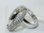 Jewellery Kingdom Cubic Zirconia Silver Rhodium Interlocking Bridal Ladies Russian Wedding Band Rings - Jewelry Rings - British D'sire