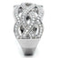 Jewellery Kingdom Cubic Zirconia Sterling Silver Way Ladies Silver Ring Band - Jewelry Rings - British D'sire