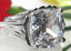 Jewellery Kingdom Cushion Cut Antiqued 14 CT Statement Ladies Cocktail Ring (Silver) - Jewelry Rings - British D'sire