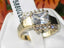 Jewellery Kingdom Emerald Accents Pretty Elegant Stainless Steel 2.50 Carat Ladies Ring (Gold) - Jewelry Rings - British D'sire