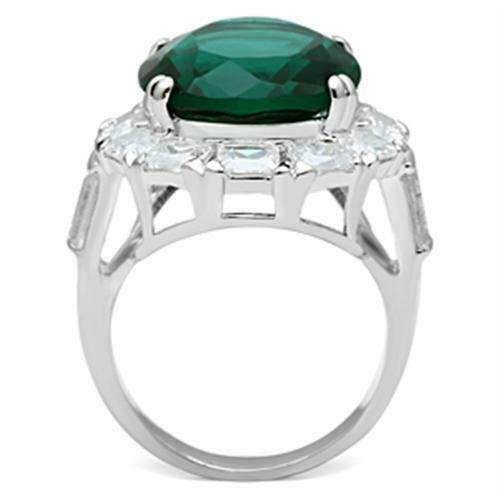 Jewellery Kingdom Emerald Oval Ladies Dress 6 Carat Ring (Green) - Jewelry Rings - British D'sire