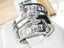 Jewellery Kingdom Emerald Simulated Diamond Guard Stainless Steel Engagement Ring Set (Silver) - Jewelry Rings - British D'sire