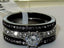 Jewellery Kingdom Engagement Wedding Band 2CT Stainless Steel Ladies Ring Set (Black) - Jewelry Rings - British D'sire