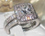 Jewellery Kingdom Engagement Wedding Band Princess Cut 1.35 Carat Stainless Steel Ring Set (Silver) - Jewelry Rings - British D'sire