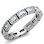 Jewellery Kingdom Full Eternity Wedding Band Emerald Cut Rhodium Stacking Ring (Silver) - Jewelry Rings - British D'sire