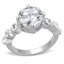 Jewellery Kingdom Ladies 5 Carat Ring Bezel Cz Stainless Steel Cubic Zirconia Silver Accents 3247 - Jewelry Rings - British D'sire