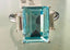 Jewellery Kingdom Ladies Blue Topaz Emerald Cut Three Stone Radiant Cut Ring (Silver) - Rings - British D'sire