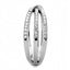 Jewellery Kingdom Ladies Crossover Simulated Diamonds Stainless Steel Silver Ring - Jewelry Rings - British D'sire