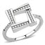 Jewellery Kingdom Ladies Cubic Zirconia Elegant Stainless Steel Pave Ring Band (Silver) - Jewelry Rings - British D'sire