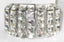 Jewellery Kingdom Ladies Cubic Zirconia Princess Square Cut Stainless Steel Sparkling Ring (Silver) - Jewelry Rings - British D'sire