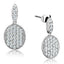 Jewellery Kingdom Ladies Cubic Zirconia Silver Dangling Drop Butterfly Earrings - Earrings - British D'sire