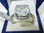 Jewellery Kingdom Ladies Cushion Cut 6 Carat Cz Rhodium Accents Sparkling Clear Ring (Silver) - Jewelry Rings - British D'sire