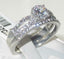 Jewellery Kingdom Ladies Cz 1.50 Carat Wedding Band Engagement Stainless Steel Ring Set - Jewelry Rings - British D'sire