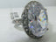 Jewellery Kingdom Ladies Cz Cocktail 8 Carat Stainless Steel Silver Big clear Oval Ring - Jewelry Rings - British D'sire