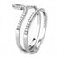 Jewellery Kingdom Ladies Cz Silver Engagement Wedding Band Set Flat 2pc Stainless Steel Ring - Jewelry Rings - British D'sire