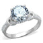Jewellery Kingdom Ladies Cz Solitaire Sterling Silver 3 Carat Accents Stamped Sparkling Ring - Jewelry Rings - British D'sire