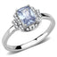 Jewellery Kingdom Ladies Emerald Light Amethyst Stainless Steel Cz 2.50 Carat Ring (Purple) - Jewelry Rings - British D'sire