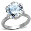 Jewellery Kingdom Ladies Engagement Solitaire 10.79k Stainless Steel 14mm Ring (Silver) - Rings - British D'sire