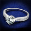 Jewellery Kingdom Ladies Engagement Solitaire Sterling Accents 2K Handmade Ring (Silver) - Rings - British D'sire