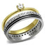 Jewellery Kingdom Ladies Full Eternity Set Solitaire Band Cz Cubic Zirconia Gold & Silver Ring - Jewelry Rings - British D'sire