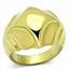 Jewellery Kingdom Ladies No Stone 18kt Steel Dome Comfort Stamped Chunky All Size Ring (Gold) - Jewelry Rings - British D'sire