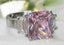 Jewellery Kingdom Ladies Pink Emerald Cut 8K Cubic Zirconia Ring - Rings - British D'sire