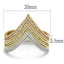 Jewellery Kingdom Ladies Rose Gold, Yellow Gold & Sterling Silver Cz Wedding Stacking Bands Rings - Jewelry Rings - British D'sire